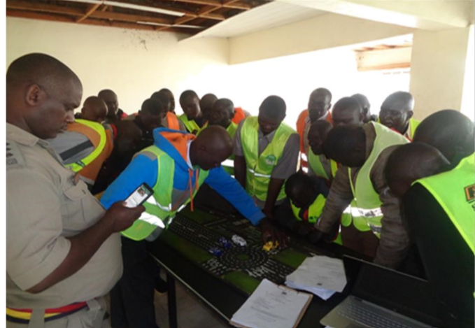 Instructor giving guidance